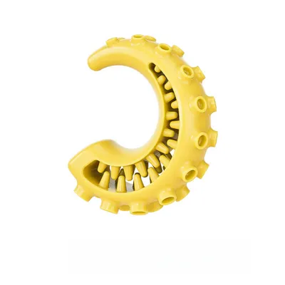 Pawzy Füllbares Tintenfisch-Kauspielzeug für Hunde (Gelb)