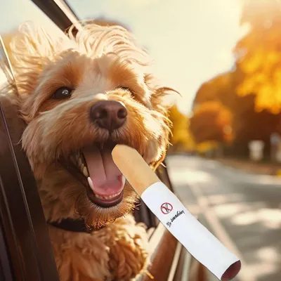 Pawzy 2 Jouets cigarette rigolos pour chien