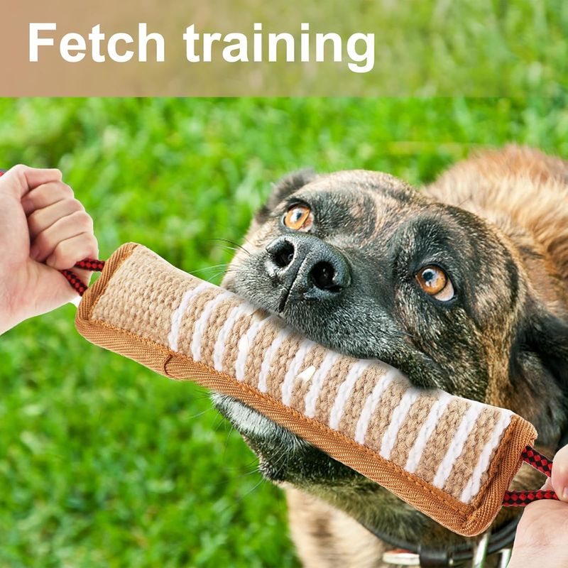 Pawzy Jouet saucisse en jute pour chien