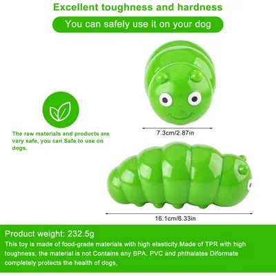 Pawzy Jouet Vert Résistant pour Gros Chiens Mâcheurs