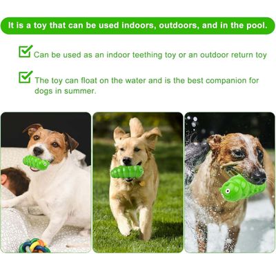 Pawzy Jouet Vert Résistant pour Gros Chiens Mâcheurs