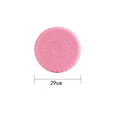 Pawzy Disque Volant pour Chien - Résistant, Portable (Rose)