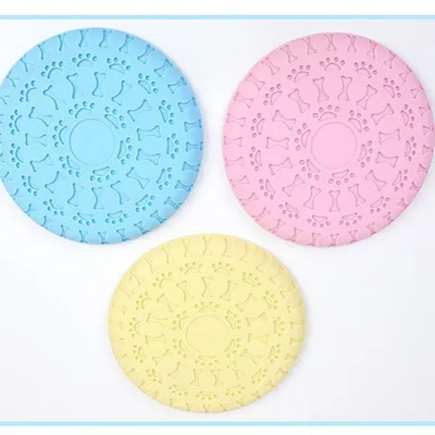 Pawzy Disque Volant pour Chien - Résistant, Portable (Rose)