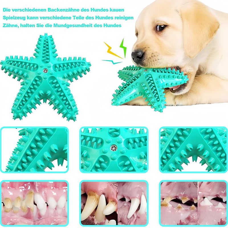 Pawzy Jouet à mâcher dentaire pour chien - Bleu