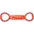 Pawzy Jouet dentaire double anneau pour chien - Orange