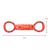Pawzy Jouet dentaire double anneau pour chien - Orange