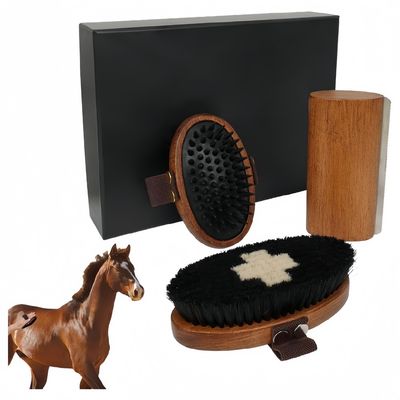 ZooVenture Kit de brosses de toilettage pour cheval