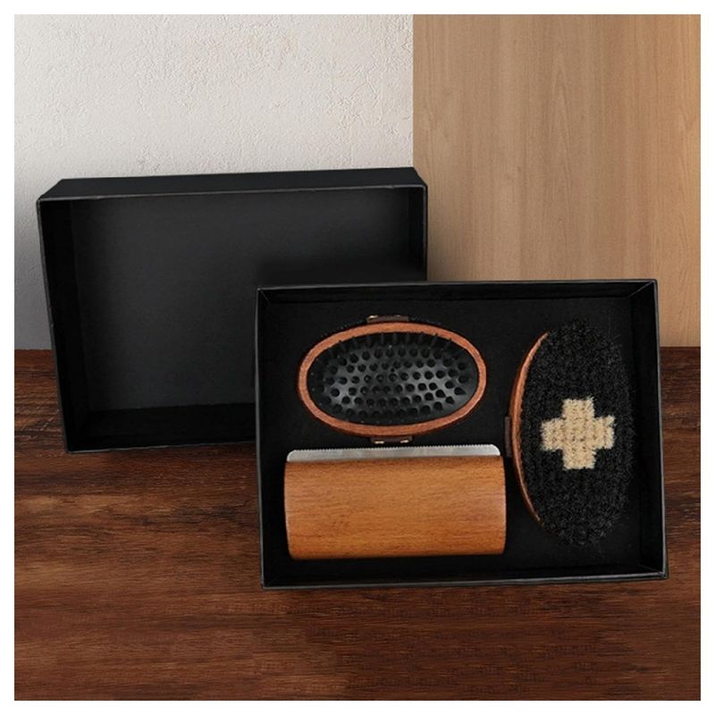 ZooVenture Kit de brosses de toilettage pour cheval