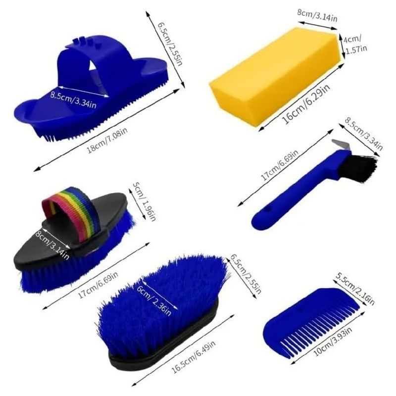 ZooVenture Ensemble d'outils de toilettage pour cheval