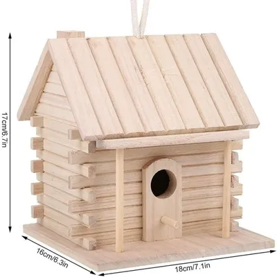Pawzy Maison en bois pour oiseaux d'extérieur