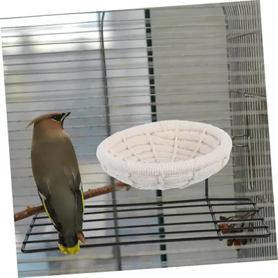 Pawzy Nid en coton tissé main pour petits oiseaux