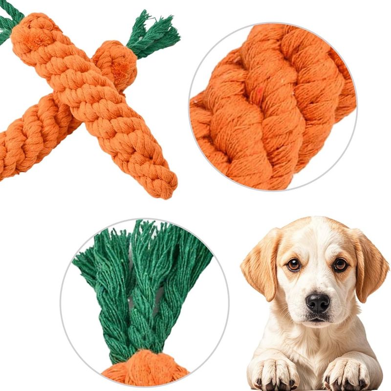 Pawzy Lot de 2 jouets à mâcher pour petits chiens