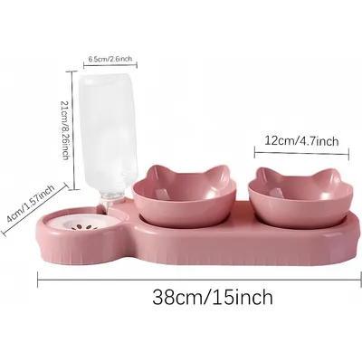 Zoomtopia Double gamelle anti-basculement pour chien et chat