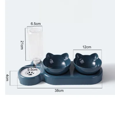 Zoomtopia Double gamelle anti-basculement pour chien et chat