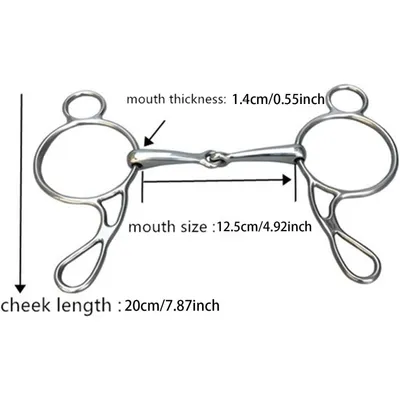 ZooVenture Mors en forme de H pour cheval