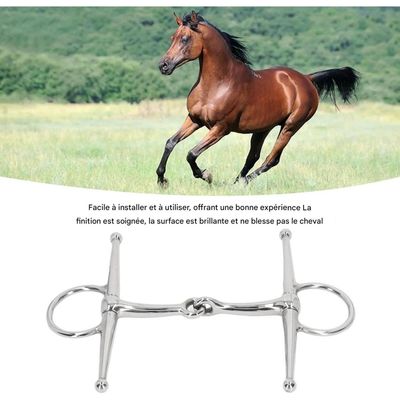 ZooVenture Mors articulé à anneau pour cheval