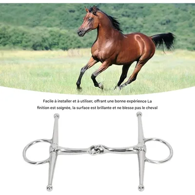 ZooVenture Mors articulé à anneau pour cheval
