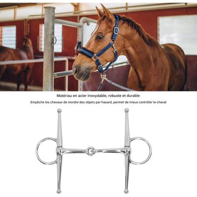 ZooVenture Mors articulé à anneau pour cheval