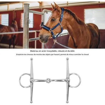 ZooVenture Mors articulé à anneau pour cheval