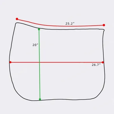 ZooVenture Coussin de selle pour poney et cheval