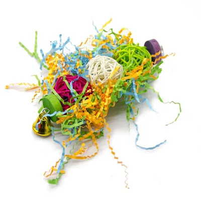 Pawzy Jouet combiné en trois pièces pour perroquet