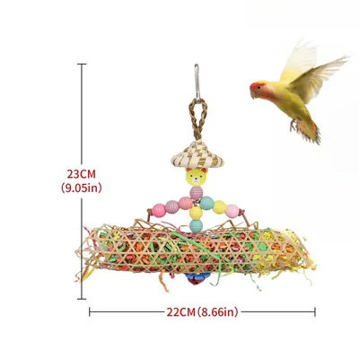 Pawzy Jouet combiné en trois pièces pour perroquet