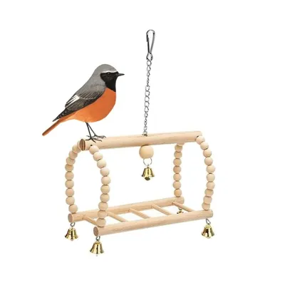 Zoomtopia Balançoire à oiseaux en bois