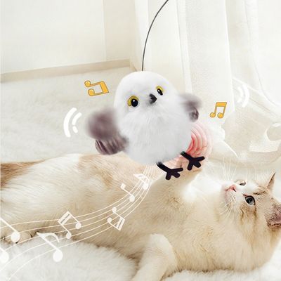 Pawzy Jouet pour chat en forme d'oiseau simulateur