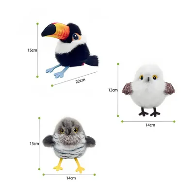 Pawzy Jouet pour chat en forme d'oiseau simulateur