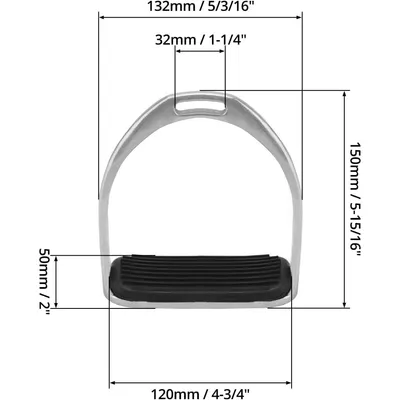 ZooVenture Étriers et selle anglaise pour cheval