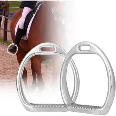 ZooVenture Étriers légers en aluminium poli pour cheval