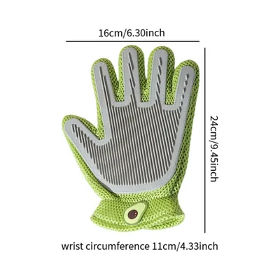 Pawzy Gant de toilettage pour animaux