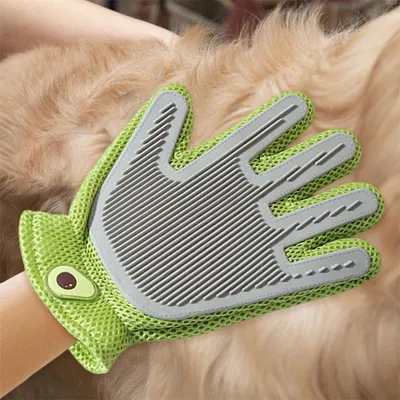 Pawzy Gant de toilettage pour animaux