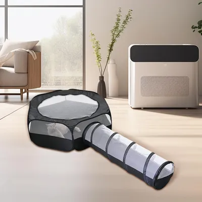 Pawzy Tunnel pliable pour chat d'intérieur