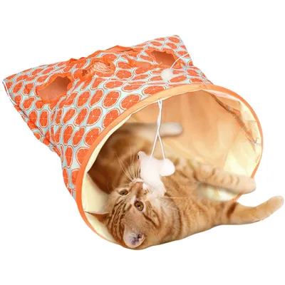 Pawzy Tunnel de jeu pliable pour chat