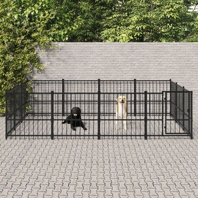 vidaXL chenil pour chien Acier