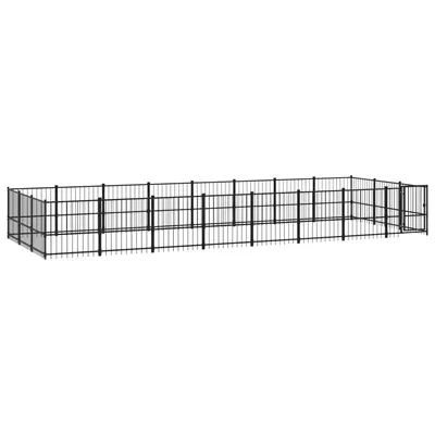 vidaXL chenil pour chien Acier