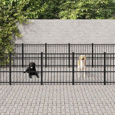 vidaXL chenil pour chien Acier
