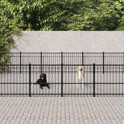 vidaXL chenil pour chien Acier