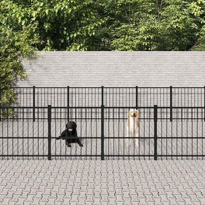 vidaXL chenil pour chien Acier