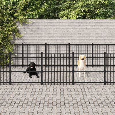 vidaXL chenil pour chien Acier