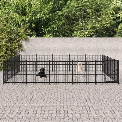vidaXL chenil pour chien Acier