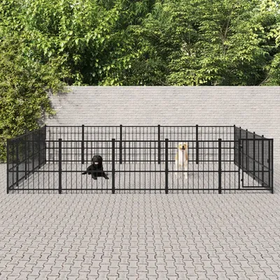 vidaXL chenil pour chien Acier