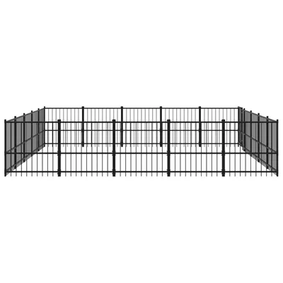 vidaXL chenil pour chien Acier