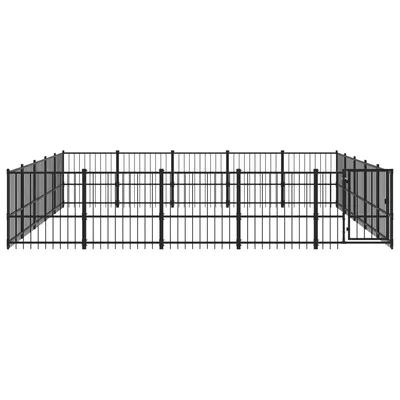 vidaXL chenil pour chien Acier