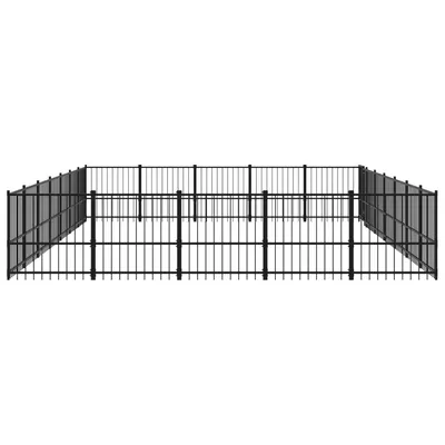 vidaXL chenil pour chien Acier