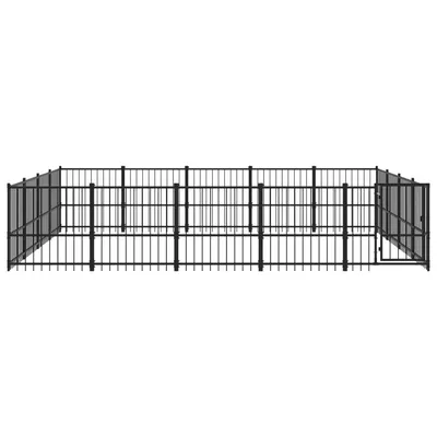 vidaXL chenil pour chien Acier
