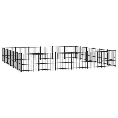 vidaXL chenil pour chien Acier
