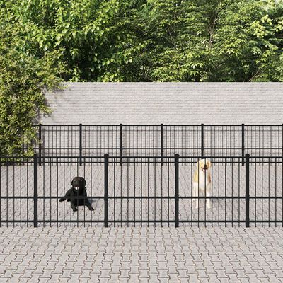 vidaXL chenil pour chien Acier