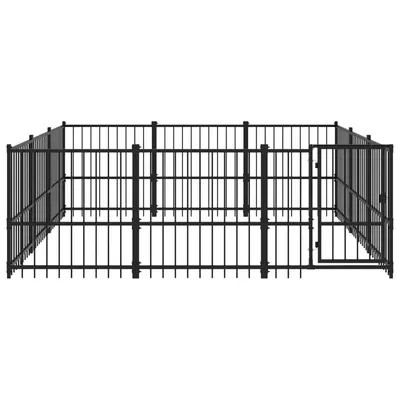 vidaXL chenil pour chien Acier